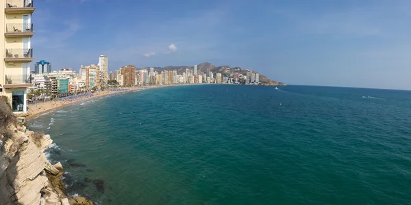 The coast of Mediterranean resort Benidorm — Stock Photo, Image