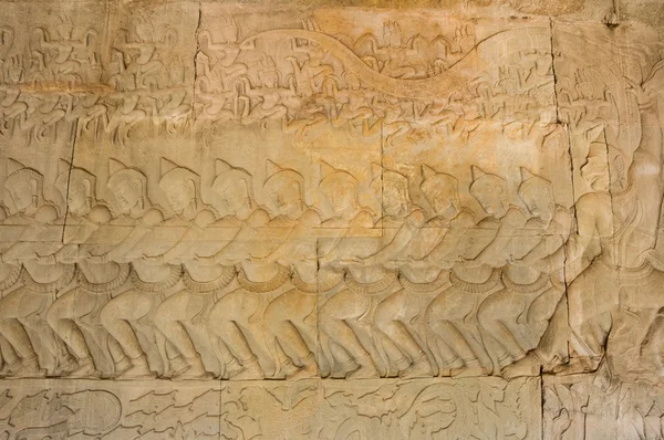 A Bas-Relief Statue of Khmer Culture — Stock Photo, Image