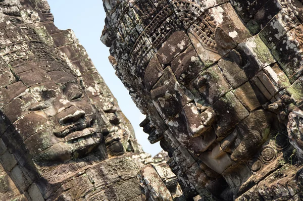 Buddha ansikten av Bayon templet — Stockfoto