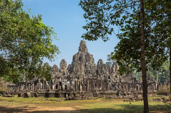Templo de Bayon no complexo Angkor Wat — Fotografia de Stock
