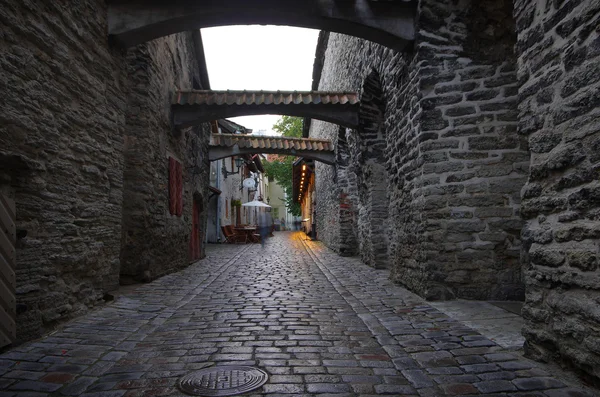 Eski Tallinn oteli alacakaranlık — Stok fotoğraf