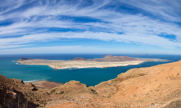 Vista da ilha Graciosa — Fotografia de Stock