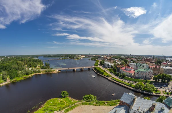 Stare budynki w mieście Vyborg — Zdjęcie stockowe