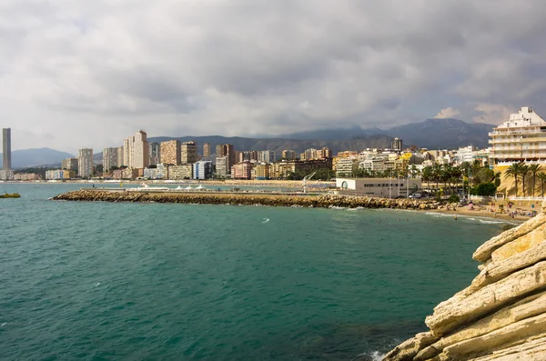 The coast of Mediterranean resort Benidorm — Stock Photo, Image