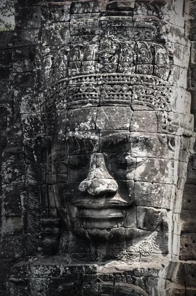 Buddha faces of Bayon temple — Stock Photo, Image