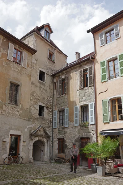 View of the street in city centre of Annecy — Stock Photo, Image