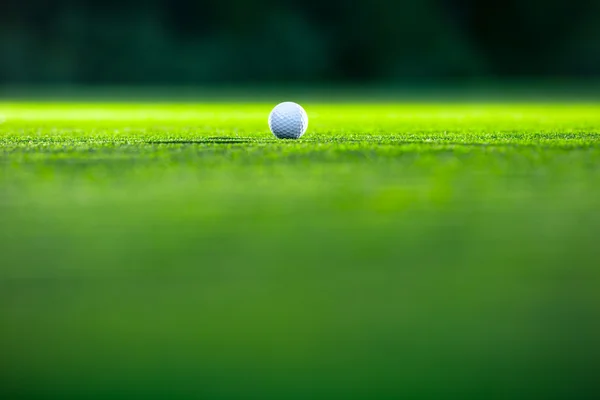 Piłka golfowa na trawniku — Zdjęcie stockowe