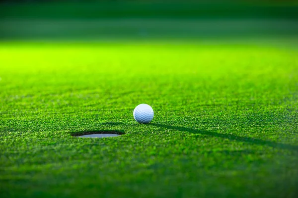 Bola de golfe no gramado — Fotografia de Stock