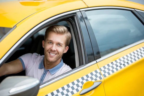 Young driver in a car — Stock Photo, Image