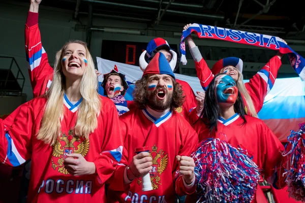 Szurkolók stadionban — Stock Fotó