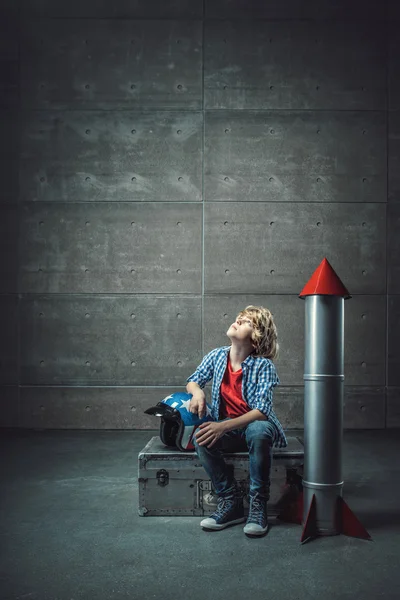 Bambino in studio — Foto Stock