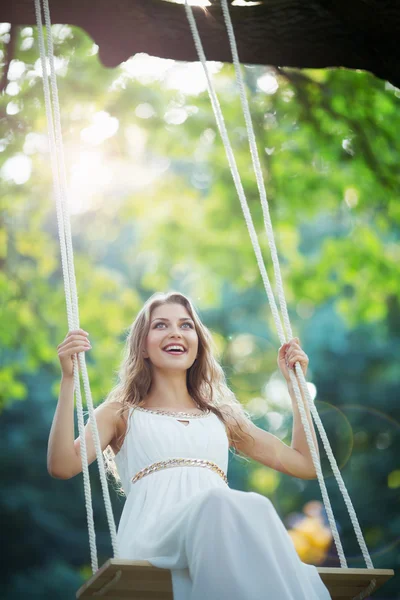 Donna sorridente — Foto Stock