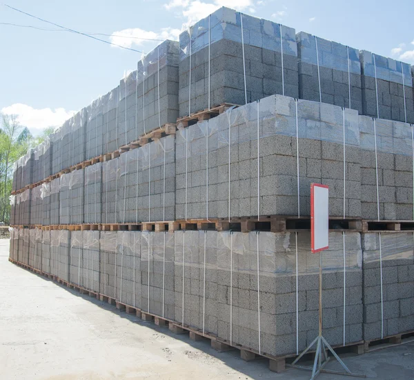 Expanded clay aggregate blocks — Stock Photo, Image