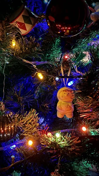 God Jul God Julepynt Nyttår Tema Helligdager Vinteren – stockfoto