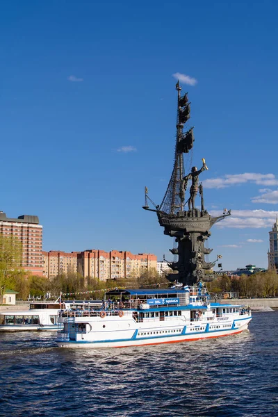 Moscú Rusia Mayo 2021 Navegación Por Río Moscú Con Vistas — Foto de Stock