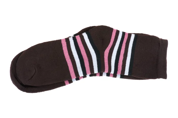 Knitted socks on white — Stock Photo, Image