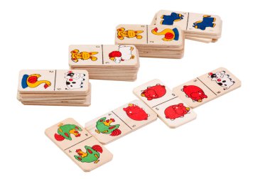 Oyuncak domino beyaz