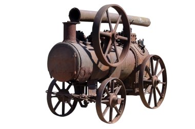 machine by a steam engine clipart