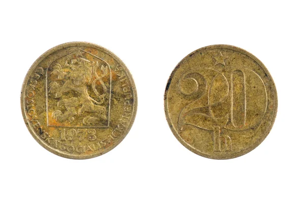 Monety Czechosłowacji — Zdjęcie stockowe