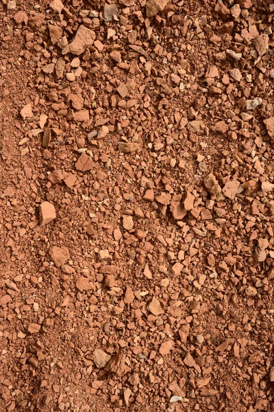 Close-up de pequenos pedaços de tijolo — Fotografia de Stock