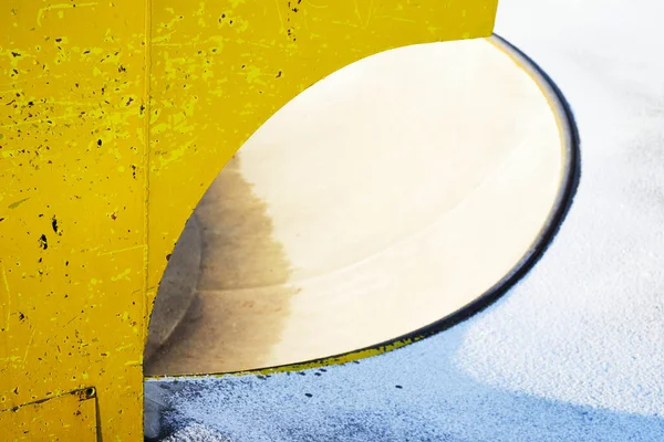 Skate Ground Covered First Snow Finland — Stock Photo, Image