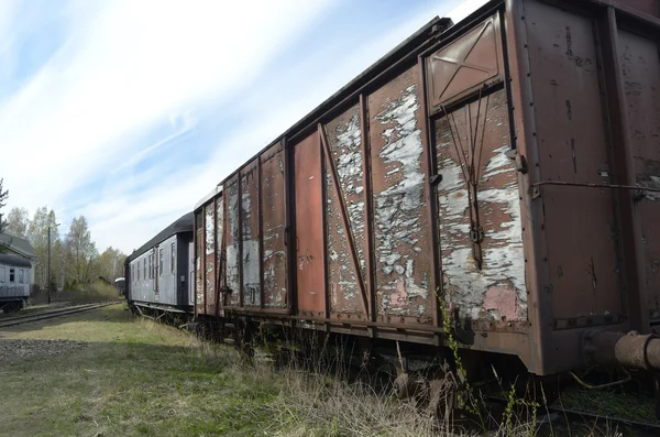 Vintage freight wagons — Stock Photo, Image