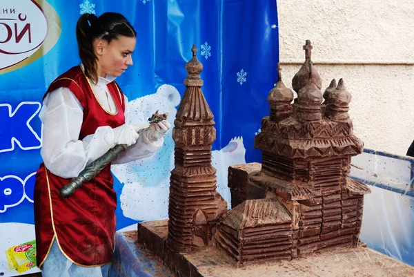 2010 年 6 月 16 日，俄罗斯彼得: 糕点巧克力工厂 — 图库照片
