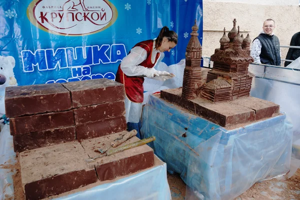 PETROZAVODSK, RUSSIA, JUNE 16, 2010: Pastry Chocolate Factory — Stock Photo, Image