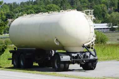 tank car parked in the summer