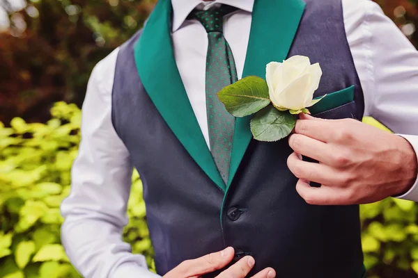 Handsome young groom — Stock Photo, Image