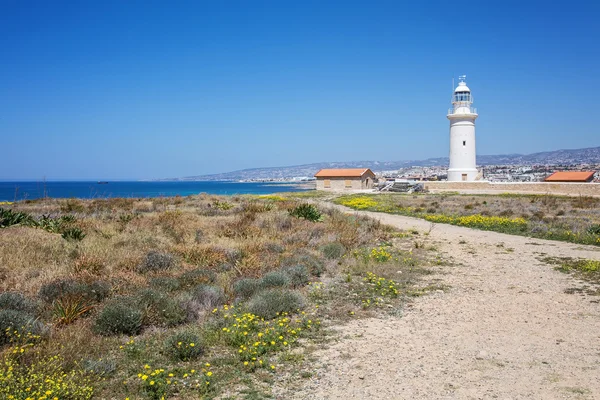 Lighthouse at Paphos, Cyprus — Stock Photo, Image