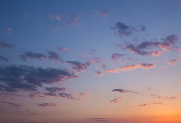 Pôr-do-sol brilhante céu fundo — Fotografia de Stock