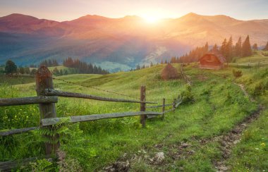 dağlarda yaz peyzaj