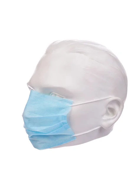 マネキンの頭部の保護医療用マスク — ストック写真