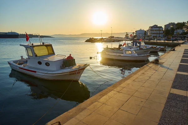 Cesme Turkey Апреля 2018 Года Променад Прибрежного Города Cesme Turkey — стоковое фото