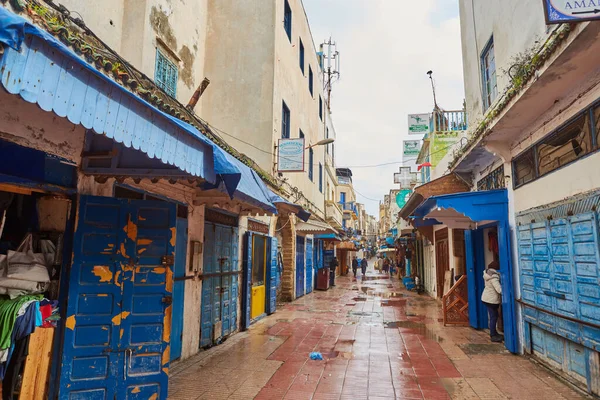 Essaouira Marrocos Fevereiro 2017 Ruas Coloridas Essaouira Cidade Marítima Morocco — Fotografia de Stock