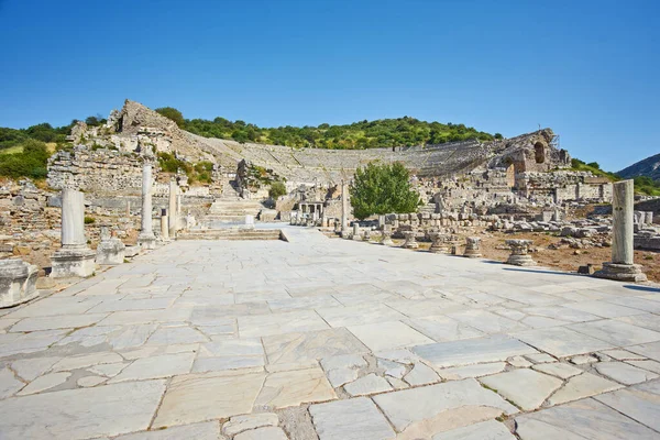 Selcuk Turkije April 2018 Efeze Oude Griekse Ruïnes Anatolië Turkije — Stockfoto