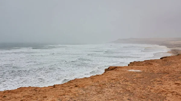 Atlantic ocean in a stormy weather, Essaouira, Morocco