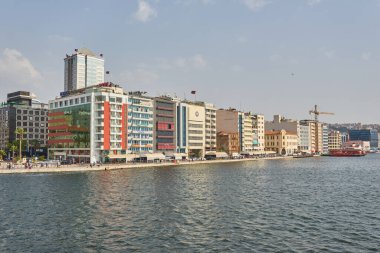 İzmir, Türkiye - 4 Mayıs 2018: İzmir seti, Türkiye. İzmir, Türkiye 'nin en kalabalık üçüncü kentidir.