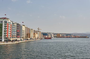 İzmir, Türkiye - 4 Mayıs 2018: İzmir seti, Türkiye. İzmir, Türkiye 'nin en kalabalık üçüncü kentidir.