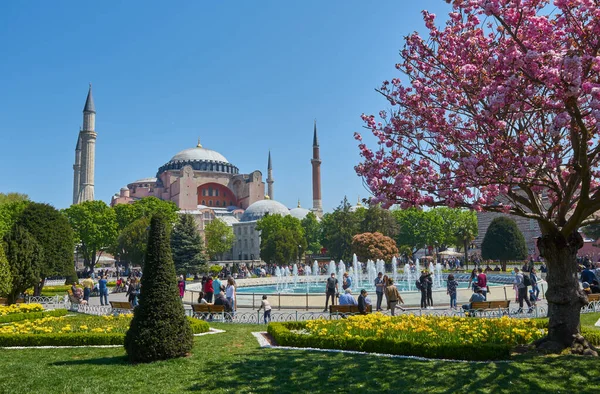 Istanbul Turkey April 2018 Low Aerial View Sultanahmet District Istanbul — Stock Photo, Image