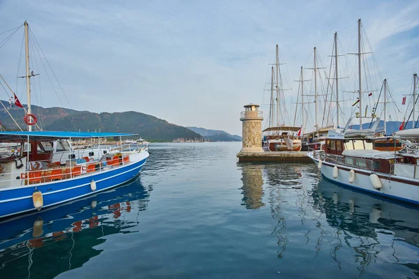 Marmaris Turquia Abril 2018 Passeio Marítimo Cidade Marmaris Turquia — Fotografia de Stock