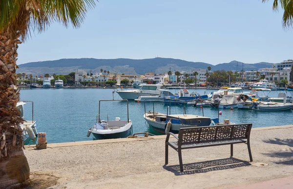 Isla Kos Grecia Mayo 2018 Vista Desde Las Calles Isla — Foto de Stock