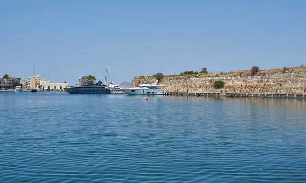 Kos Island Greece May 2018 Kos Town Harbour Neratzia Castle — Stock Photo, Image