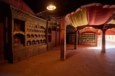 OUARZAZATE, MOROCCO - 7 Şubat 2017: Gladyatör ve Anne Gibi Filmlerin çekildiği Atlas Film Stüdyoları 'nda Mısır sahnesi.