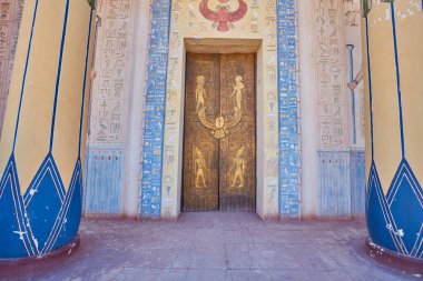 OUARZAZATE, MOROCCO - 7 Şubat 2017: Dünyanın en büyük film stüdyolarından biri olan Atlas Stüdyoları, arazi alanı açısından