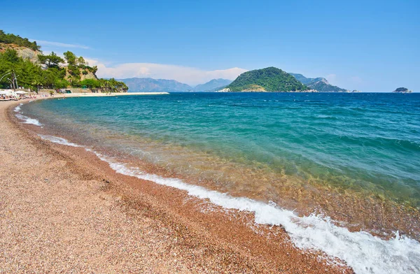 Icmeler Vista Sulla Spiaggia Nella Città Marmaris Turchia — Foto Stock
