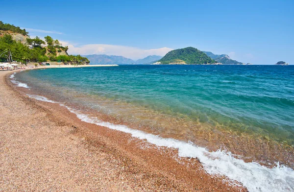 Marmaris Town, Türkiye 'deki Icmeler Sahili manzarası