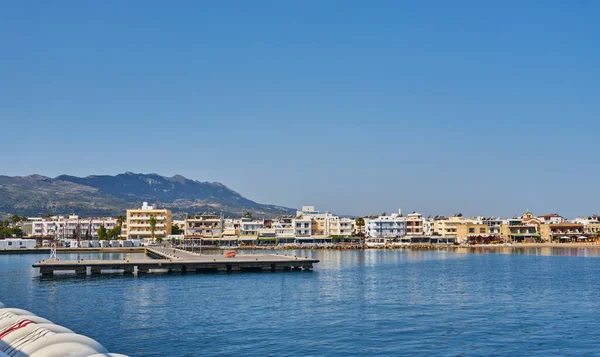 Port Kos Town Zamek Neratzia Widok Ścianę Kos Island Grecja — Zdjęcie stockowe