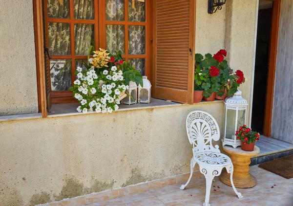 Bellissimo Primo Piano Una Casa Tradizionale Mediterranea — Foto Stock